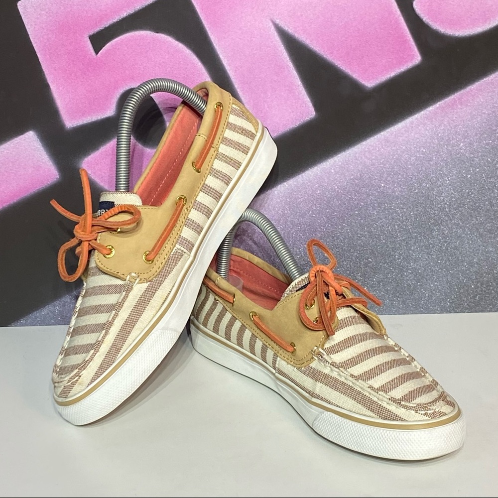 Sperry Top Sider 2 Eye Boat Shoes Striped - Picture 4 of 8